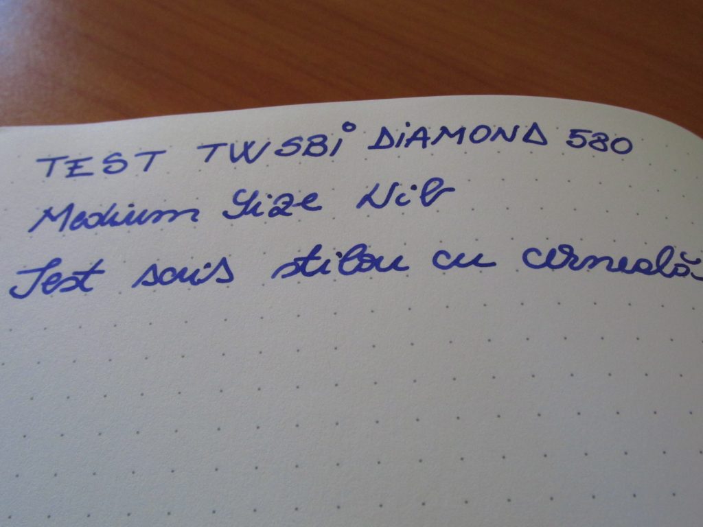 Exemplu scris - TWSBI Diamond 580 - Penita M (medie)
