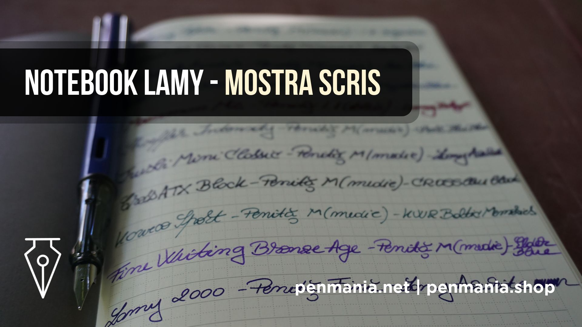 Coperta Mostra Scris Notebook Lamy
